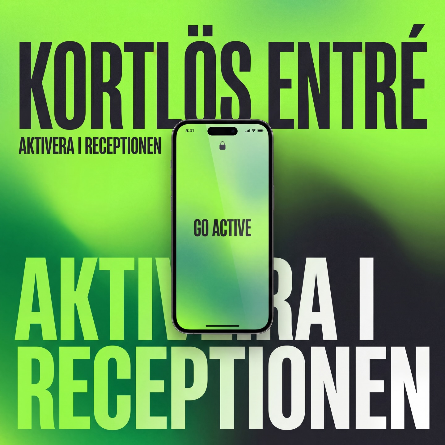 Kortlös entré – aktivera i receptionen